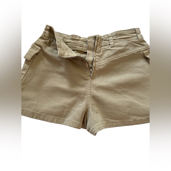We The Free Cargo Utility Shorts Khaki Size 25 High Rise Military Style - Picture 8 of 11
